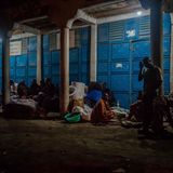 Notdürftige Unterkunft in Sake