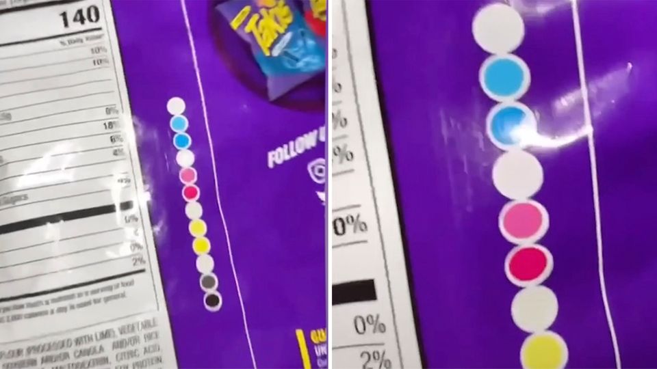 Versteckte Codes? Das bedeuten die farbigen Markierungen auf Lebensmittelpackungen Versteckte Codes? Das bedeuten die farbigen Markierungen auf Lebensmittelpackungen