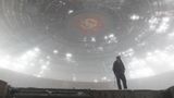 In der riesigen runden Haupthalle - seit 2010 steht sie leer.