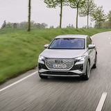 Nach 6,2 Sekunden knackt der Audi Q4 e-tron Sportback 50 quattro aus dem Stand die 100 km/h-Marke
