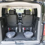 Wenn das Mobiliar komplett ausgebaut ist, wächst der Stauraum auf maximale 4.557 Liter