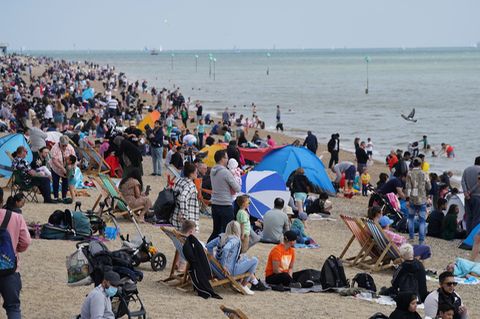 Voller Strand in Southend