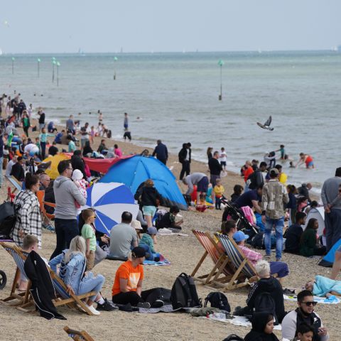 Voller Strand in Southend