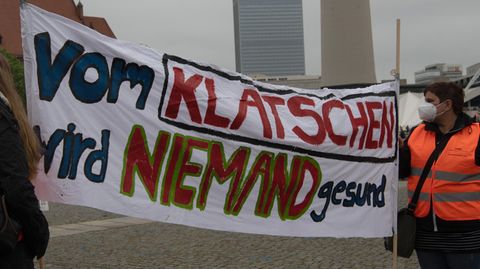 Demonstration für die Pflegereform in Berlin