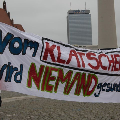 Demonstration für die Pflegereform in Berlin