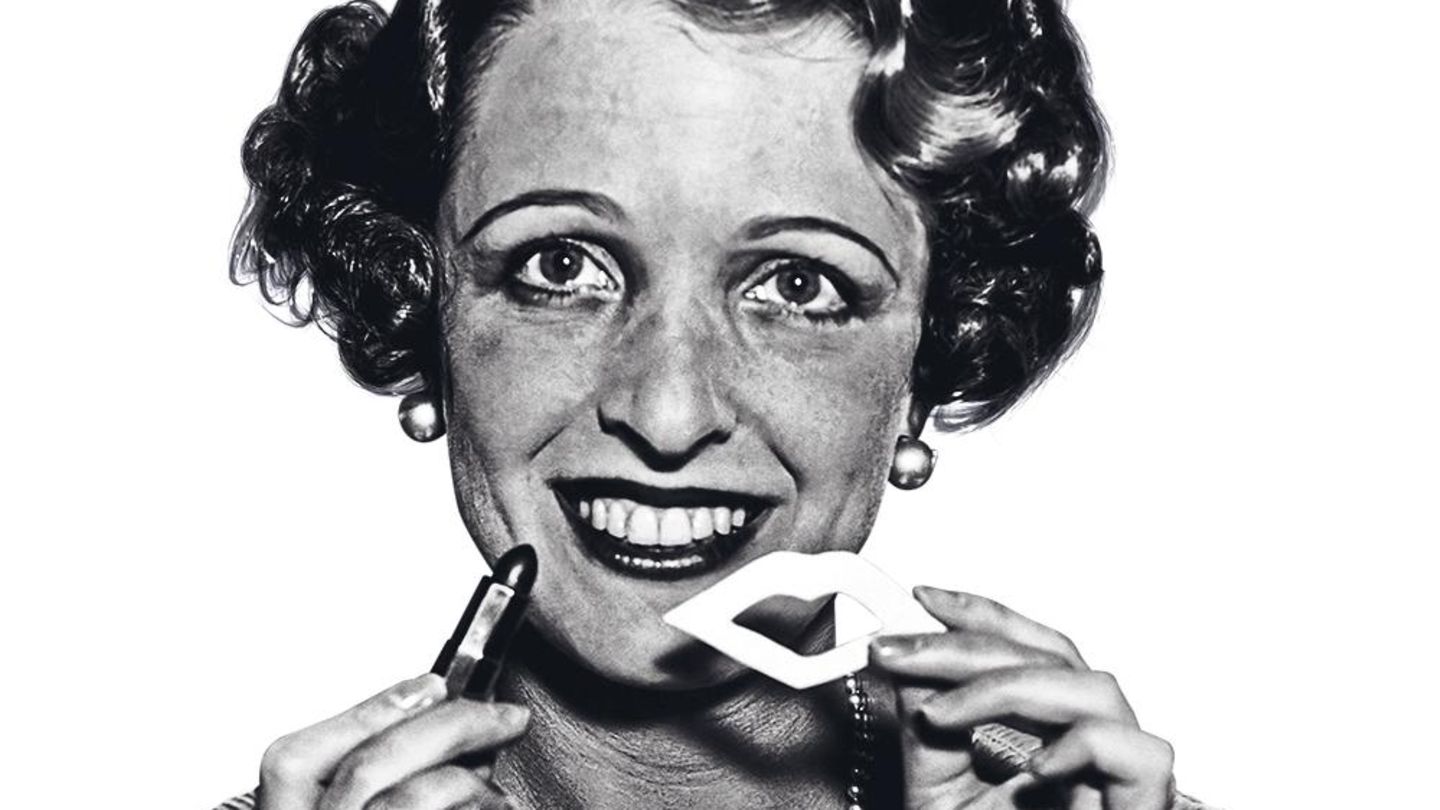 Die Lippenstift-Schablone