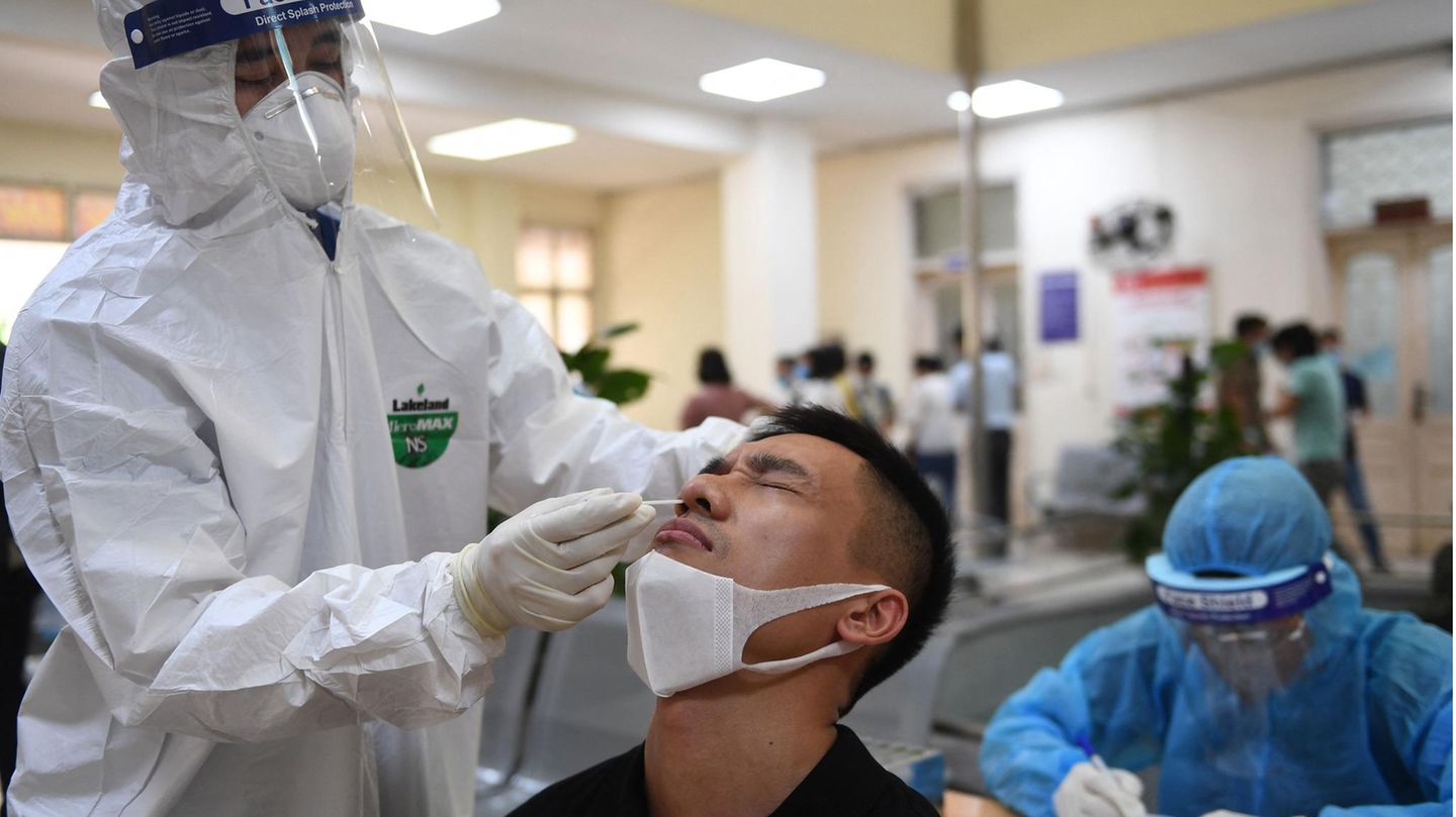 Coronavariante Vietnam: Test auf das Coronavirus