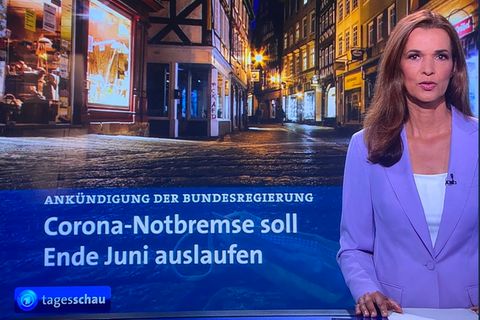 Anti-AfD-Graffiti in der Tagesschau
