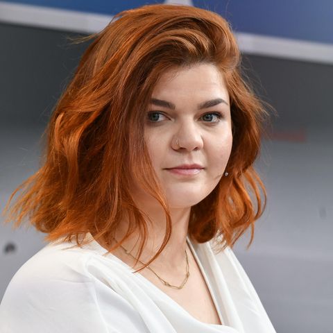 Die Autorin Sophie Passmann im Jahr 2019 auf der Buchmesse in Leipzig