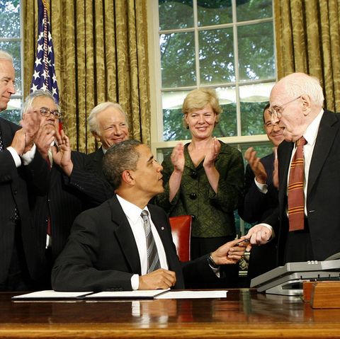 Frank Kameny mit Barack Obama