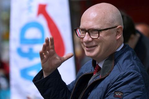 Oliver Kirchner bei einer Wahlveranstaltung der AfD.