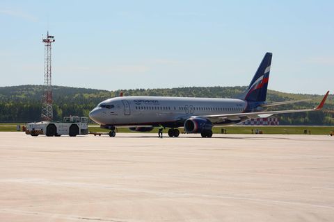 Maschine der russischen Fluggesellschaft Aeroflot