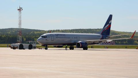 Maschine der russischen Fluggesellschaft Aeroflot