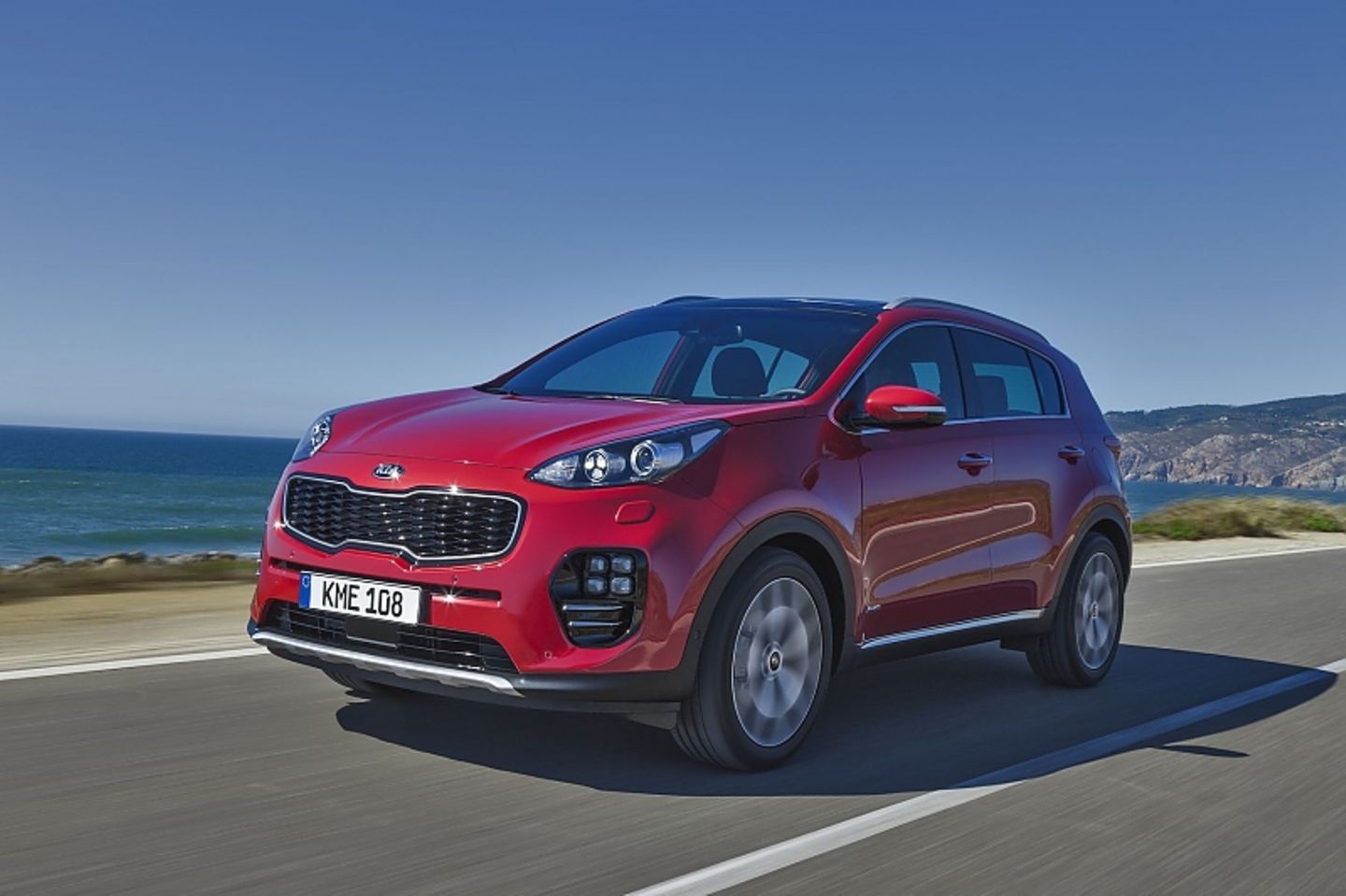 Mit der Tigernase gab Peter Schreyer den Kia Modellen ein ausdrucksstarkes Gesicht hier der Kia Sportage.