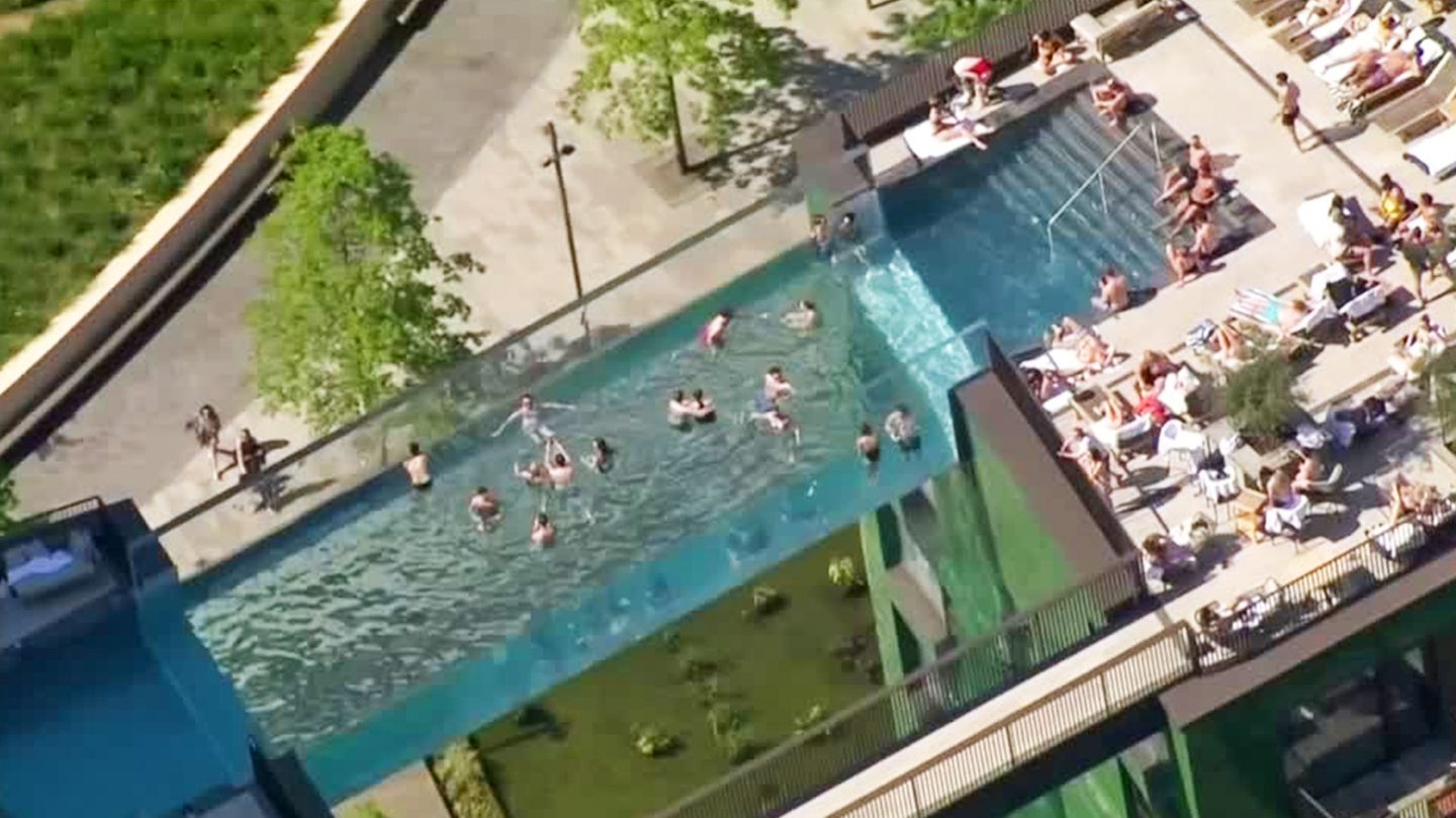 Sky pool at 35 meters: this sight in London takes your breath away