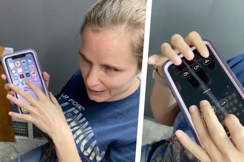 Die blinde Twitter-Nutzerin Kristy Viers zeigt, wie sie ihr iPhone benutzt