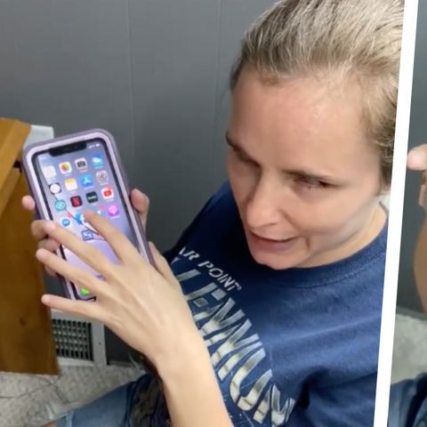 Die blinde Twitter-Nutzerin Kristy Viers zeigt, wie sie ihr iPhone benutzt