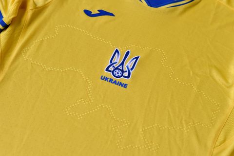Das Trikot der ukrainischen Fußballnationalmannschaft für die Euro 202