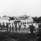 Nach der Landung in Sizilien wurden  die Commandos neben der Infanterie eingesetzt.