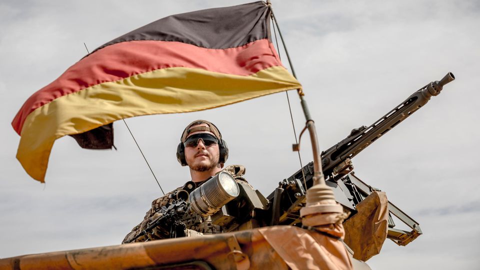 Eine Patroullie der Bundeswehr in Mali
