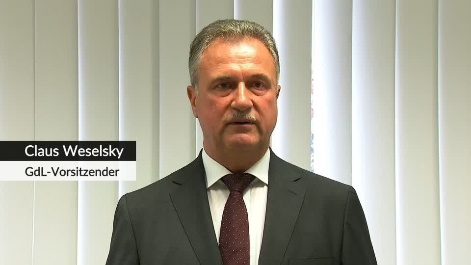 Video: GDL kündigt "Arbeitskampfmaßnahmen" an