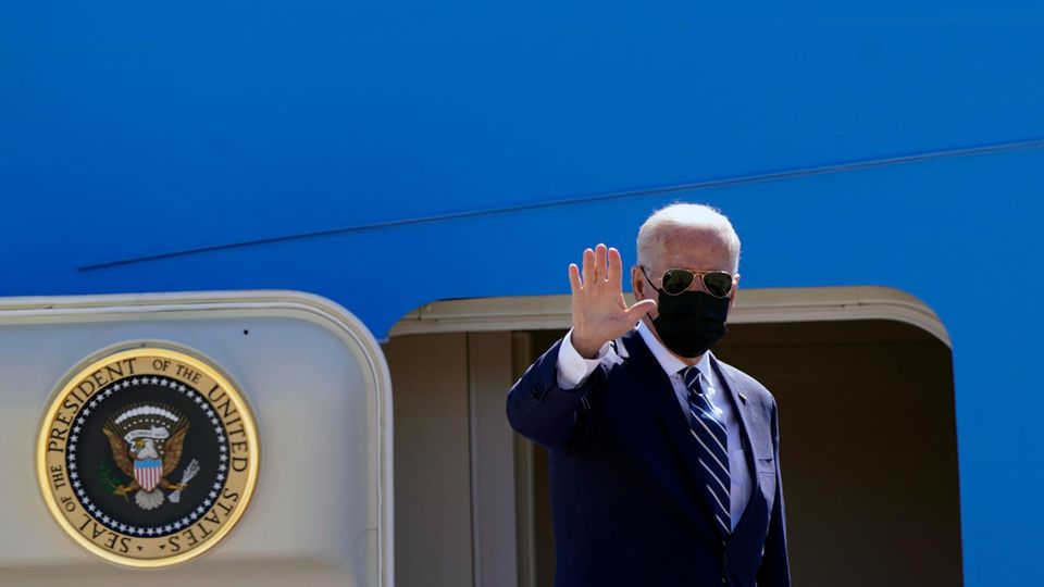 Joe Biden vor Abflug nach Europa
