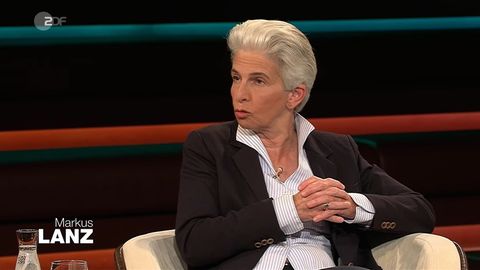 FDP-Politikerin Marie-Agnes Strack-Zimmermann in der ZDF-Sendung "Markus Lanz"