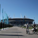 Stadion der Fußball-EM 2021: Gazprom-Arena in Sankt Petersburg