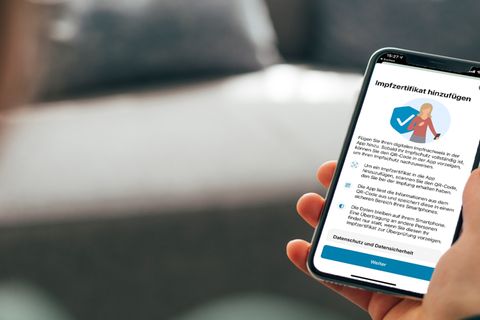Auch in der Corona-Warn-App lassen sich nun Impfzertifikate hinterlegen