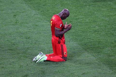 Romelu Lukaku beim Spiel Belgien gegen Russland