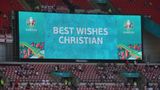 Offizielle Grüße von der Uefa gab es vor dem Spiel zwischen England und Kroatien im Wembleystadion