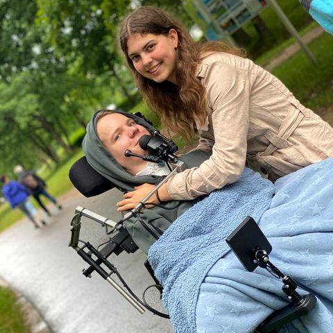 Nathanael Flisar zusammen mit seiner Freundin Ronja
