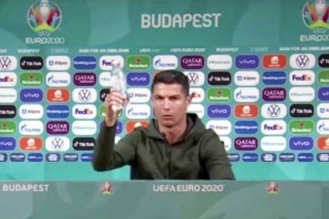 EM 2021: Cristiano Ronaldo schiebt Softdrinks weg – droht Sponsoren-Ärger?