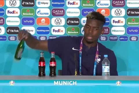 Fußball-EM 2021: Wie Ronaldo: Pogba lässt Bierflasche verschwinden – was steckt dahinter?