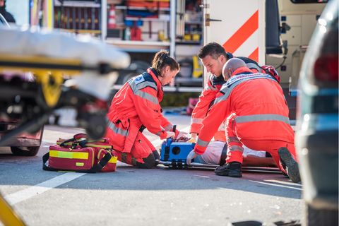 Sanitäter im Einsatz