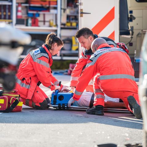 Sanitäter im Einsatz