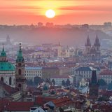 Corona-Regeln in Tschechien. Auf dem Foto zu sehen ist eine Abendstimmung in Prag