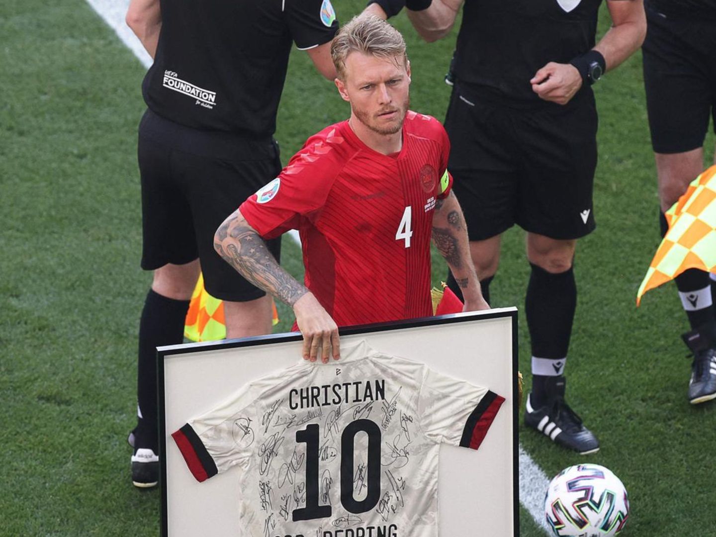 Dänemark  WM 2018 Kinder n-16 T-Shirt Rot Trikot Fußball 
