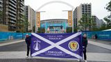Schottische Fans vor Wembley