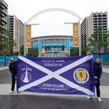 Schottische Fans vor Wembley