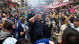 Die "Tartan Army" in voller Fahrt