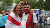 Englische und schottische Farben vereint