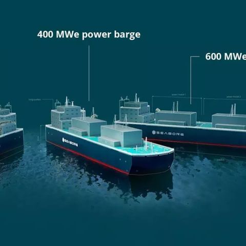 Die modularen Reaktoren sollen auf einfache Lastkähne montiert werden.