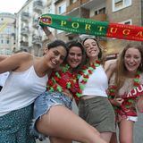 Im Hamburger Portugiesen-Viertel war die Stimmung zu Beginn noch gut, dann flaute sie etwas ab.