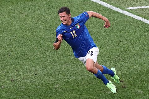 Der Italiener Matteo Pessina feiert sein 1:0 im EM-Spiel gegen Wales