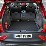 legt man die Lehnen der Rückbank um, wächst das Kofferraum-Volumen auf 1.575 Liter