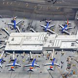 Der Terminal 1 auf dem Flughafen Los Angeles (LAX): Southwest Airlines fliegt 115 Airports an. Die meisten liegen in den USA und einige Ziele in Kanada, Mexiko, Mittelamerika sowie in der Karibik.