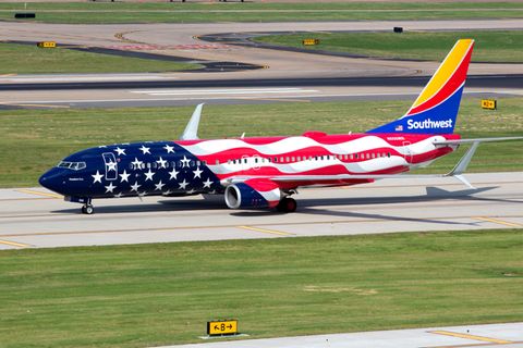 Sonderlackierung "Freedom One" einer Boeing 737