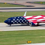 Sonderlackierung "Freedom One" einer Boeing 737