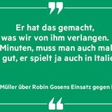 Thomas Müller über Robin Gosens